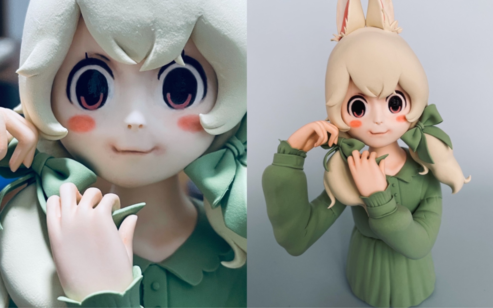 活动作品粘土手办自制非人哉小玉附制作过程