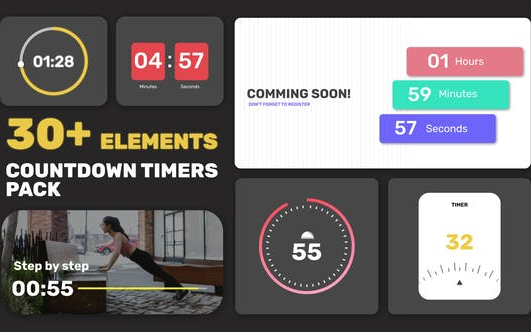 AE模板各种计时器和倒计时模板计时器视频模板数字倒计时模板百分比模板模拟时钟模拟手表持续世界时分秒模板哔哩哔哩bilibili
