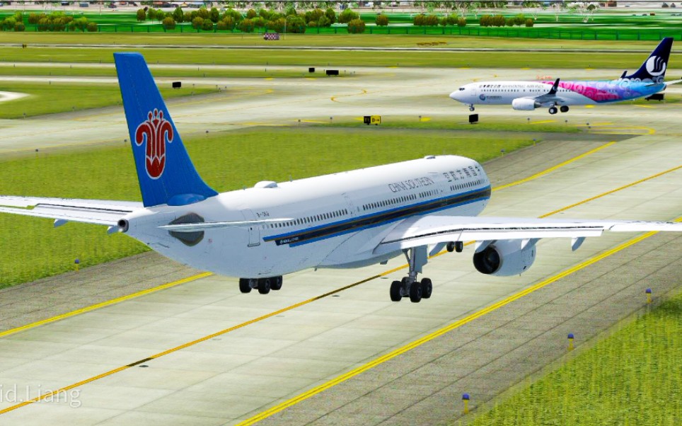 【p3dv4】aerosoft 空客a330-343长沙黄花机场飘飘飘飘飘落地.
