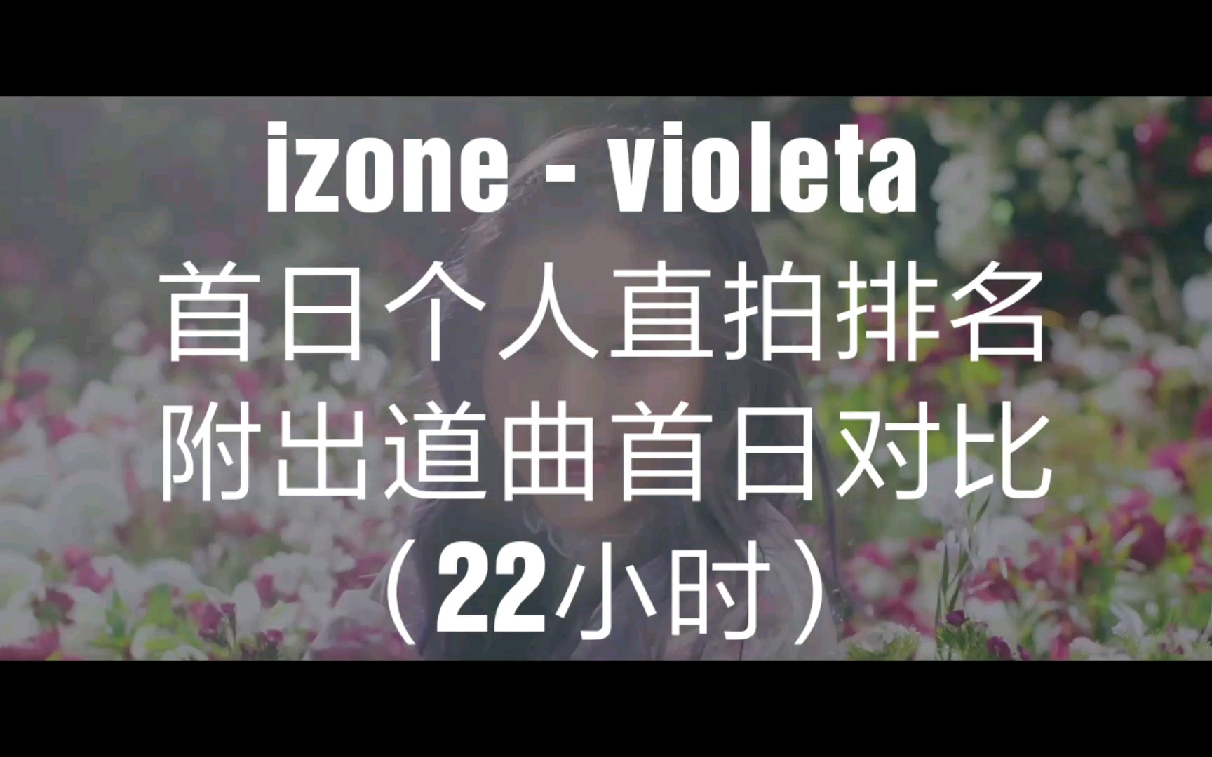 【团内软妹变攻系列】izonevioleta 首日直拍排名向哔哩哔哩bilibili