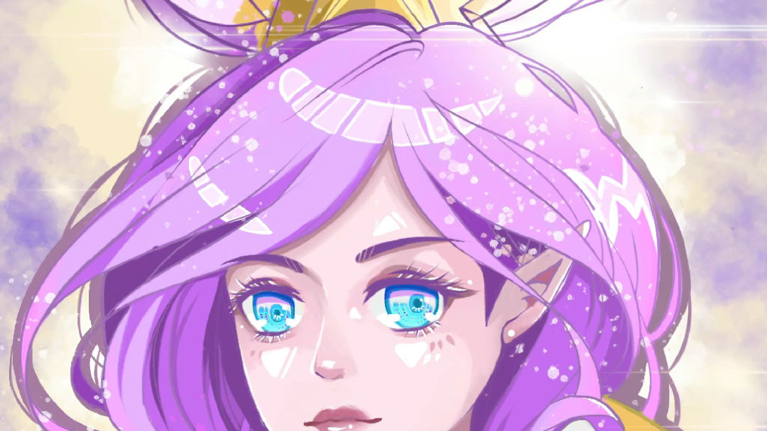 procreate画英雄联盟头像02-风女迦娜