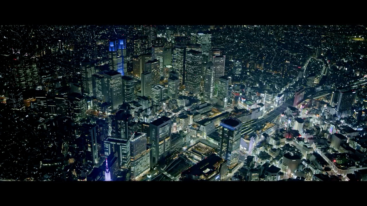 航拍东京夜景