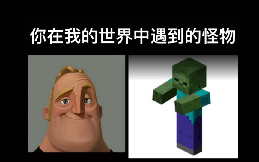 Mr.lncredible 当你在我的世界 中遇到怪物.