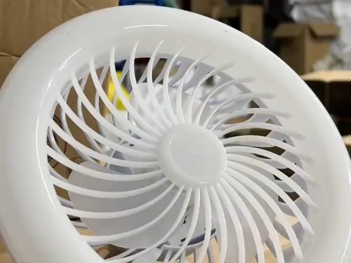 风扇灯遥控e27螺口风扇吊灯一体灯厨房节能房间led家用卧室