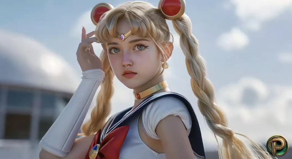 美少女战士cg动画,ai制作