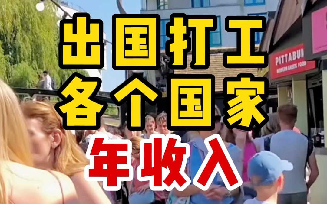 出国打工各个国家的年收入哔哩哔哩bilibili