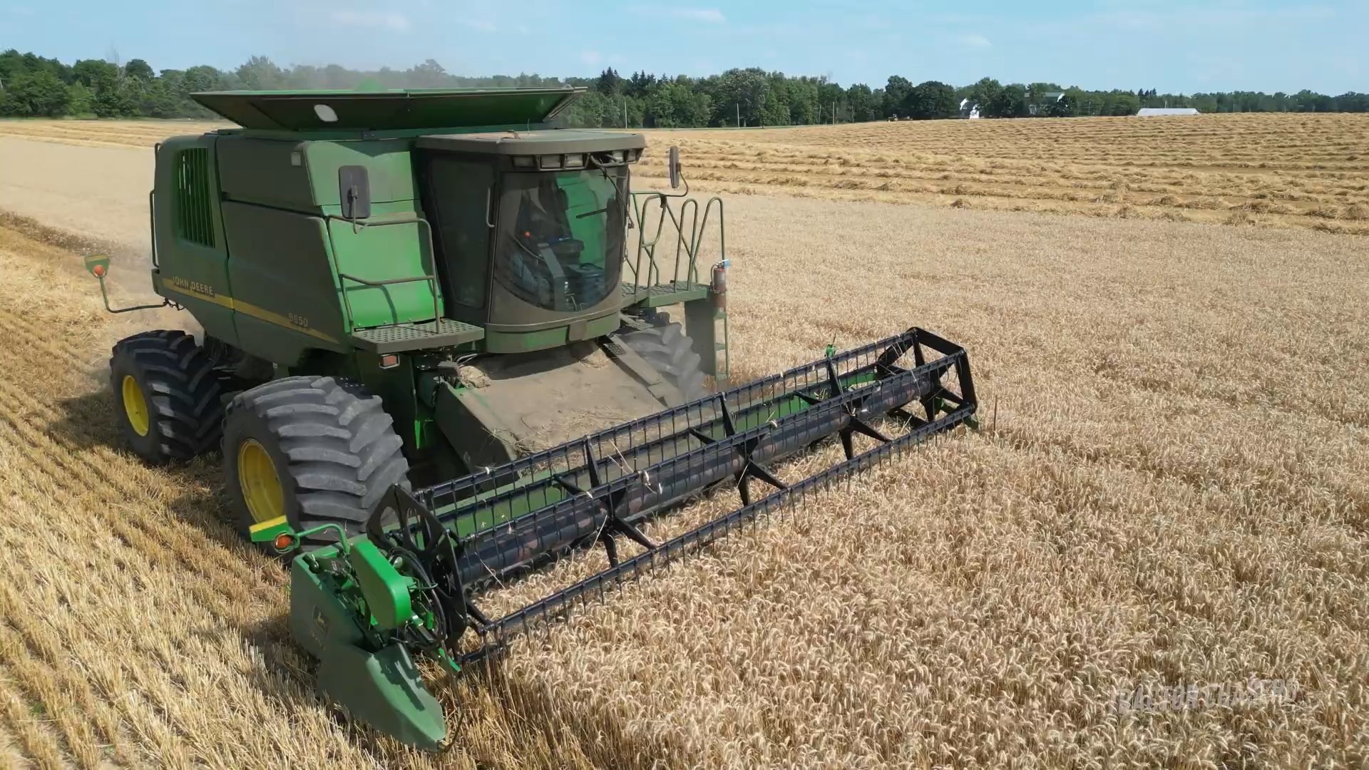 小麦收割 秸秆打包运输 | john deere 9650 john deere 拖拉机 new