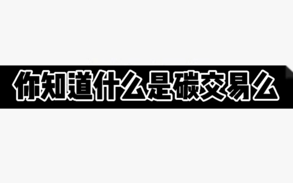 碳交易背景下 有什么投资机会呢哔哩哔哩bilibili