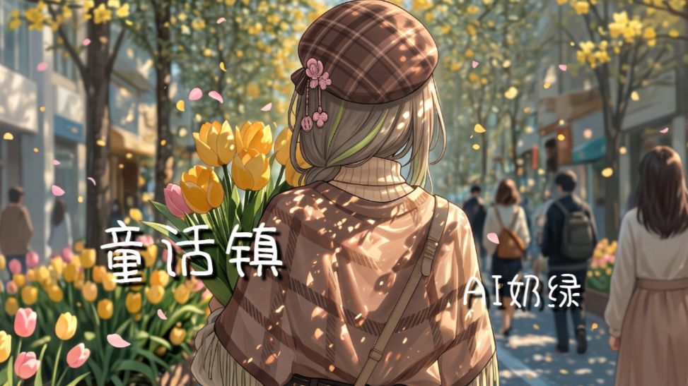 重置 -【AI奶绿】翻唱『童话镇』丨“ 总有一条蜿蜒在童话镇里七彩的河 ”