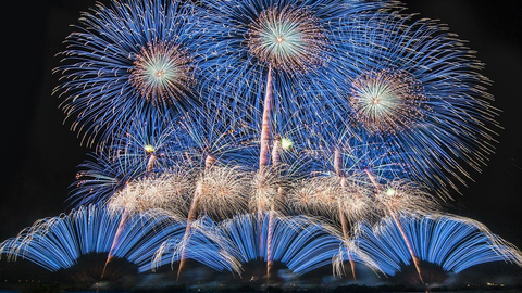 4K 利根川大花火大会2018 Tonegawa Fireworks Display 2018_哔哩哔哩_