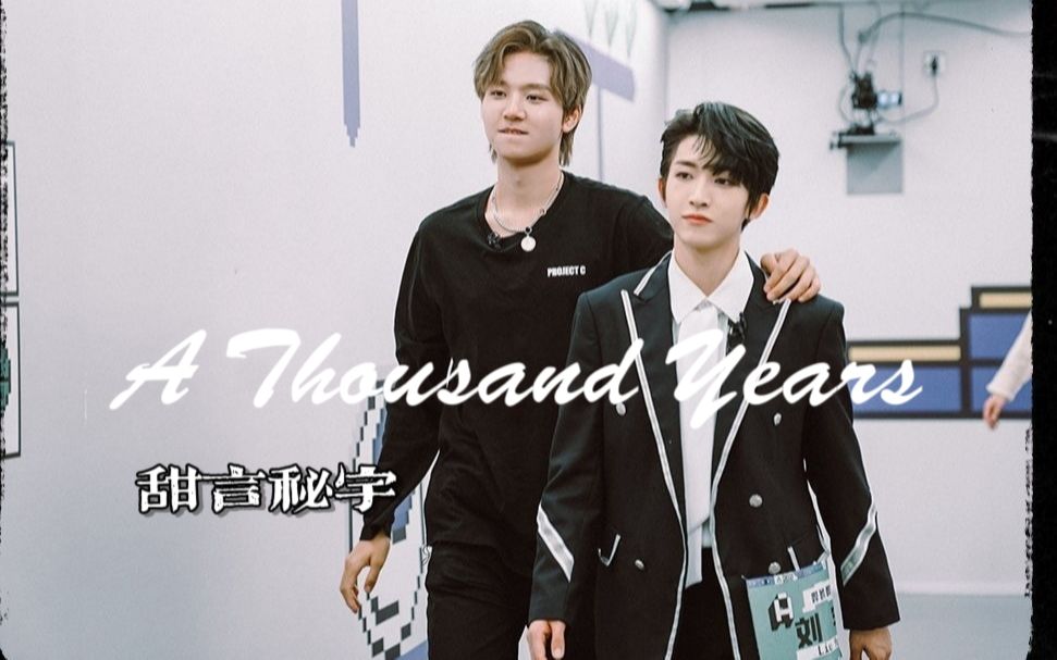 【甜言秘宇】【罗言×刘宇】a thousand years