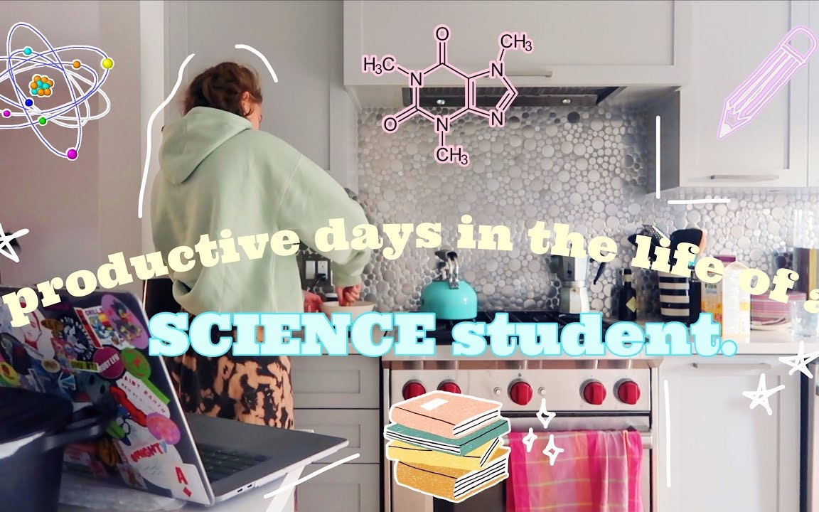 [图]【Eva Meloche】高效率学生日常vlog｜productive school days in the life of a science student