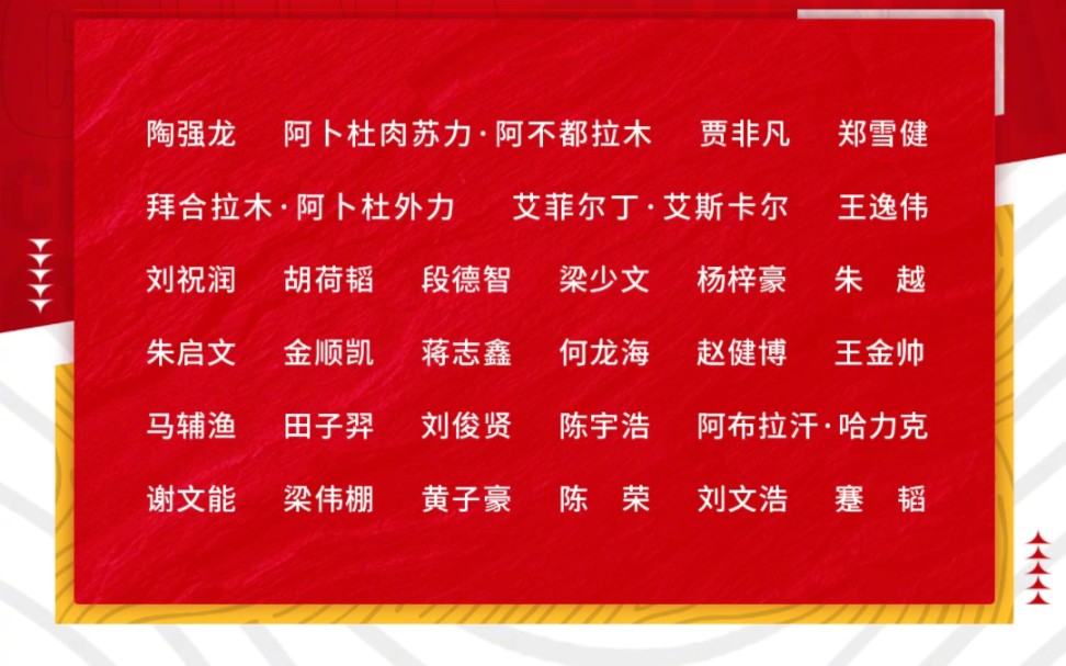 新一期国奥集训名单出炉:陶强龙、艾菲尔丁、胡荷韬领衔,申花5人入选哔哩哔哩bilibili