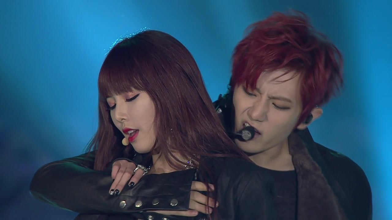 140802 trouble maker(泫雅&贤胜) - trouble maker kbs 柳熙烈的写生