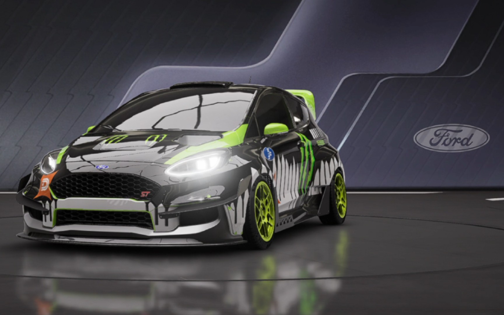 福特嘉年华st拉力赛车第一视角