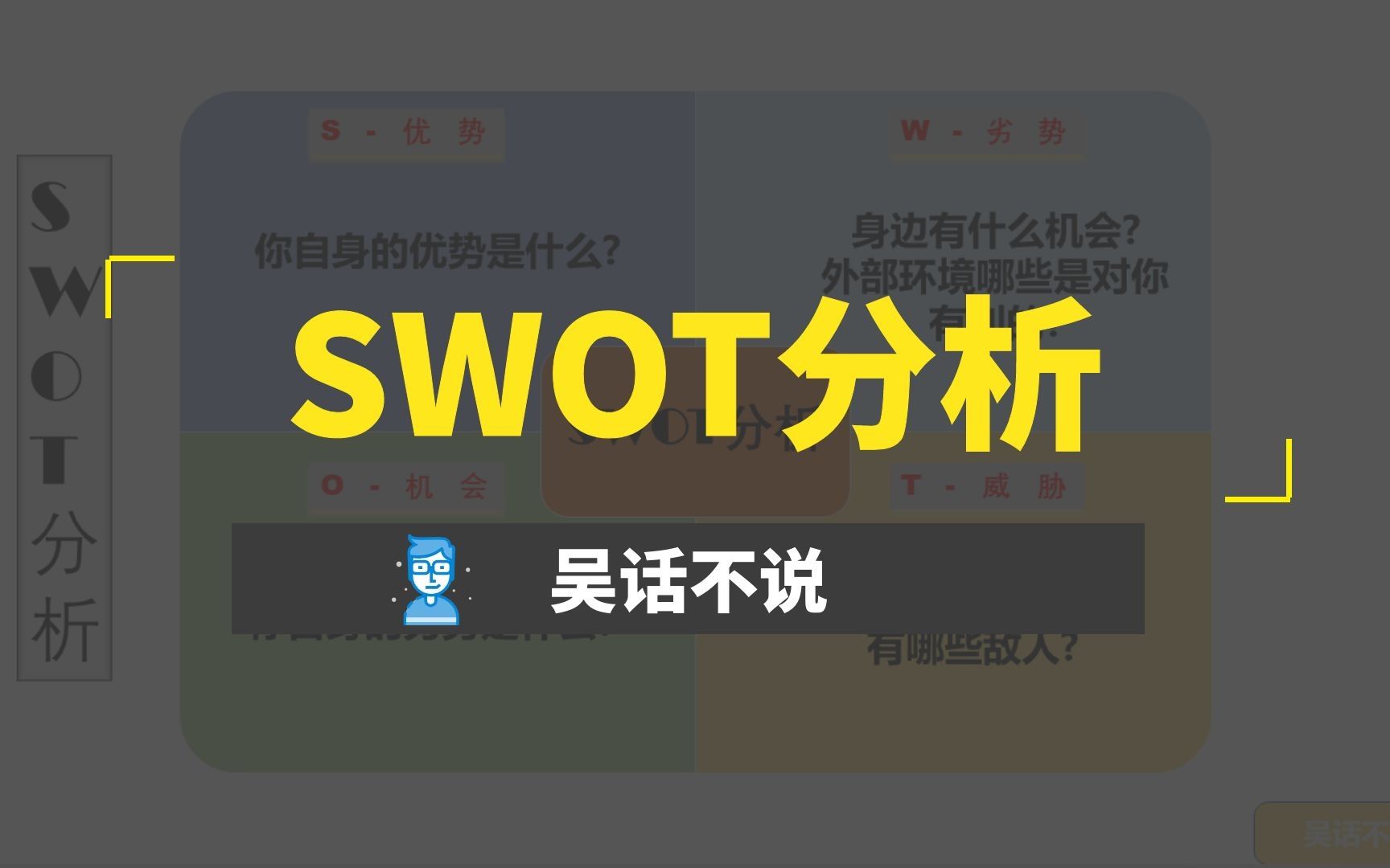 [图]通过SWOT分析法中的四大策略，让你做决策制定战略的时候不迷茫！