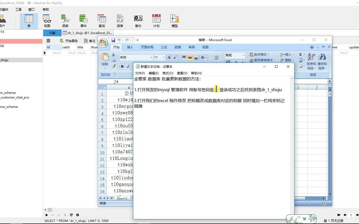 Mysql 数据库批量更新方法 , 技术分享 软件联系客服哔哩哔哩bilibili