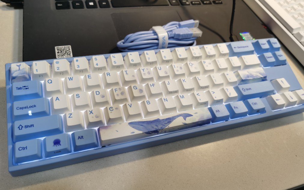 阿米洛 海韵 樱花粉v2静电容轴 打字声