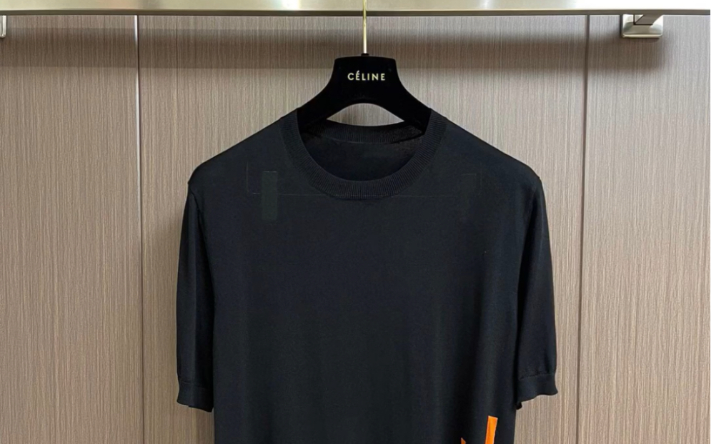 分享一下高仿hermes爱马仕针织圆领t恤