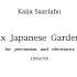 【乐谱视频】萨莉亚霍《六座日本园林》(1993/95) 打击乐与电子音乐