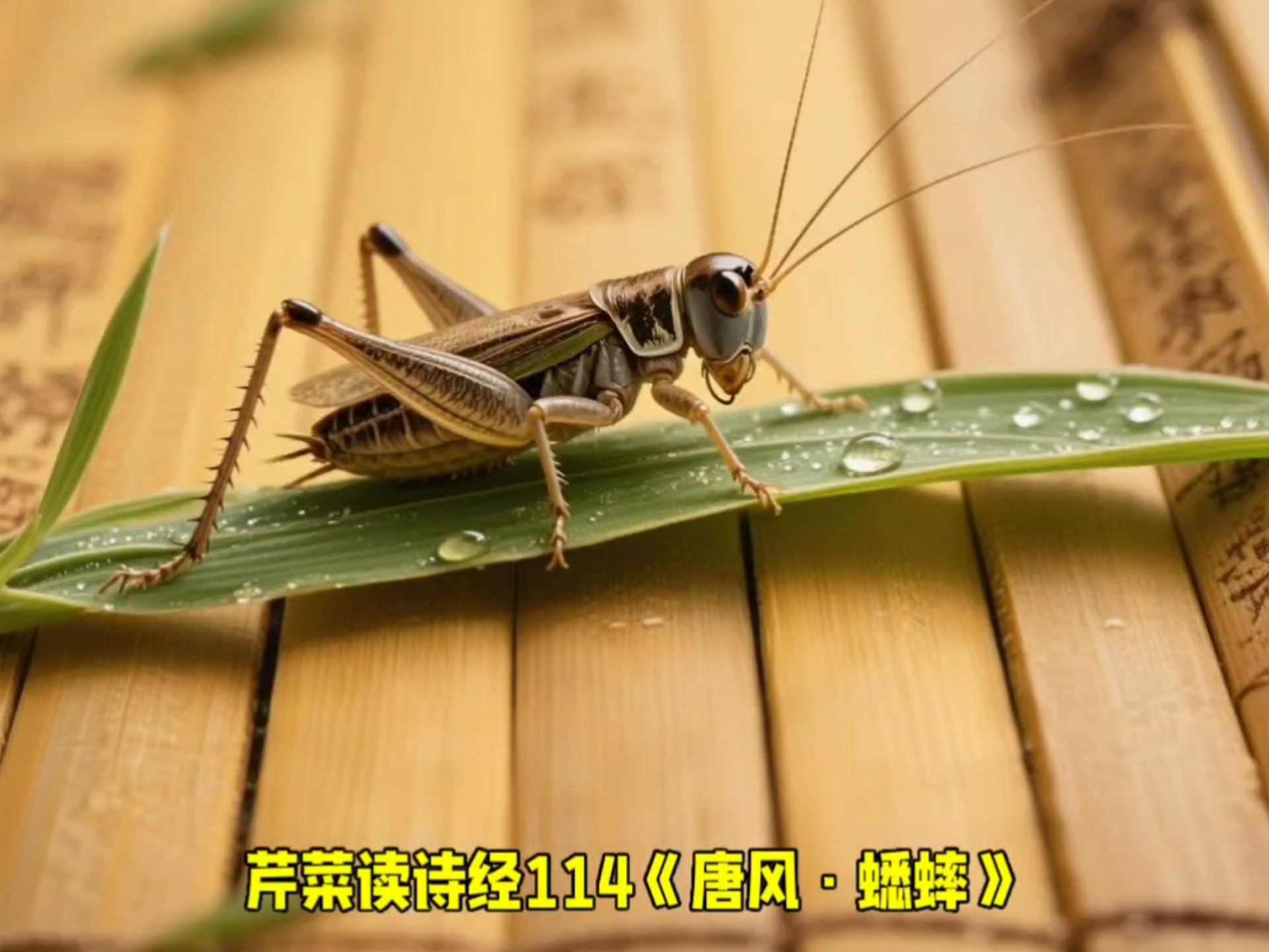 芹菜读诗经114《唐风·蟋蟀》