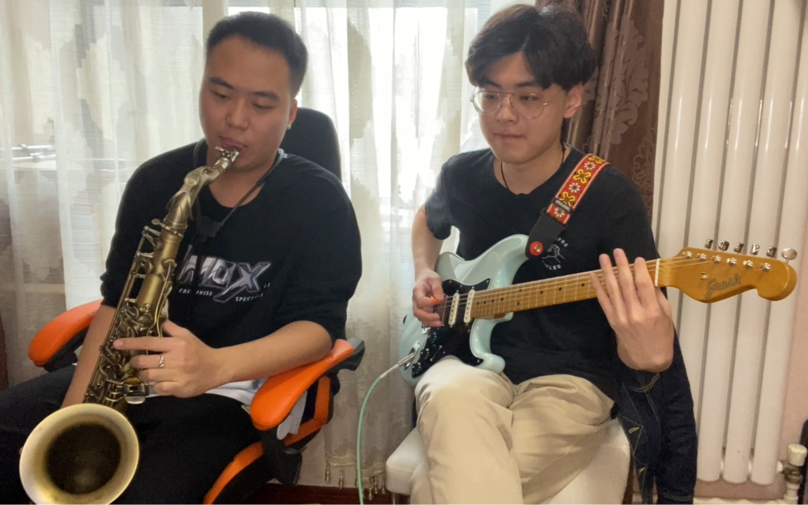 [图]萨克斯&吉他Funk合奏小段子 “Hold Tight ”cover Bob Reynolds & Mark Lettieri