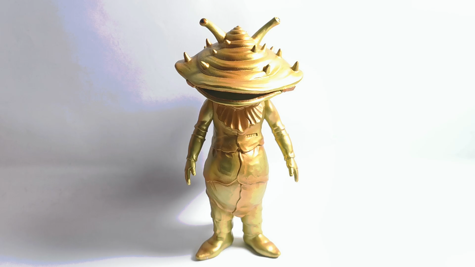 黑云制作第一百一十六期奥特曼奥特q软胶食钱兽卡尼贡硬币怪兽黄金版