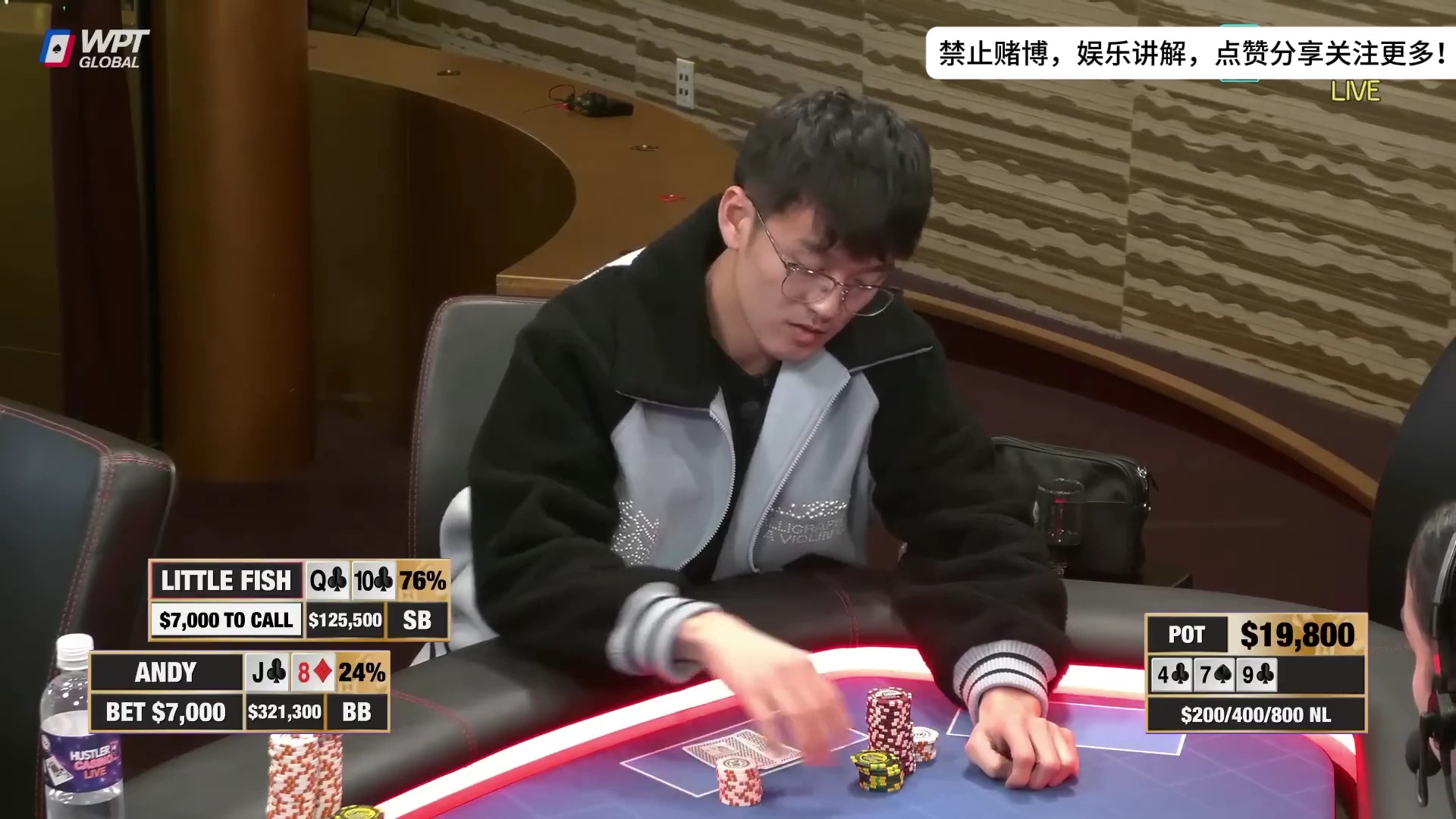 HHpoker下载后ALL IN姐:我有三条 你还敢推我?跟!结果悲剧哔哩哔哩bilibili