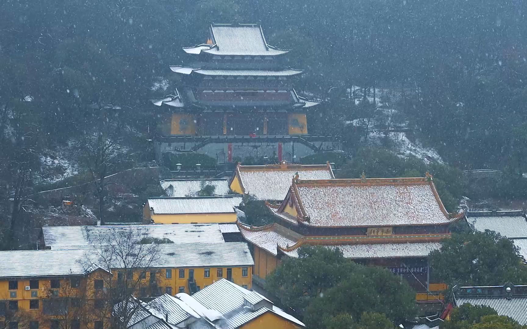 [图]2022 I 杭州净慈寺雪景 I 南屏晚钟