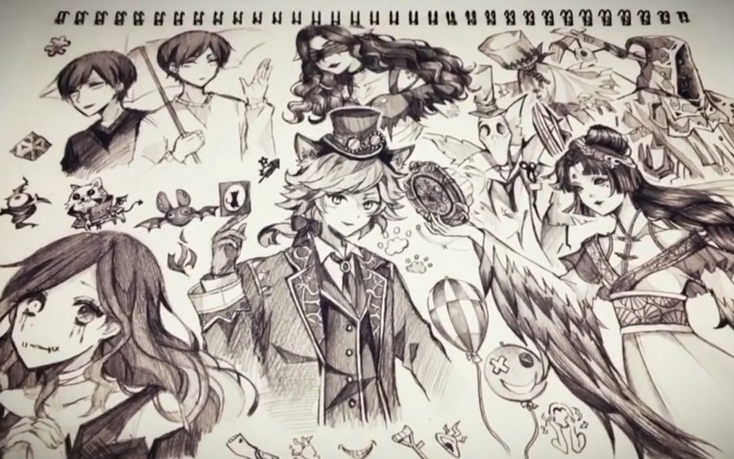 第五人格手绘群像来吧一起在黑暗的庄园中狂欢吧今天你又为谁上头