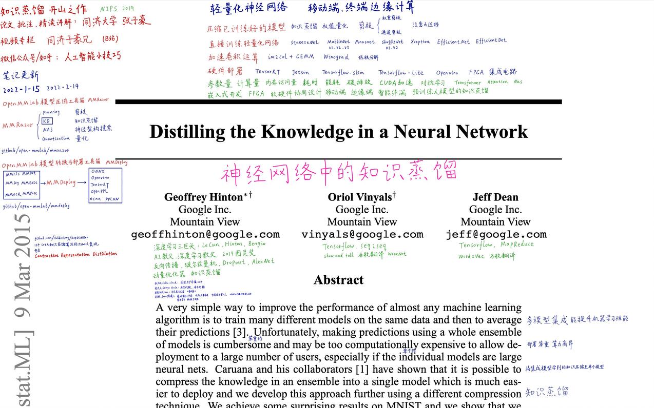  distilling the knowledge in 