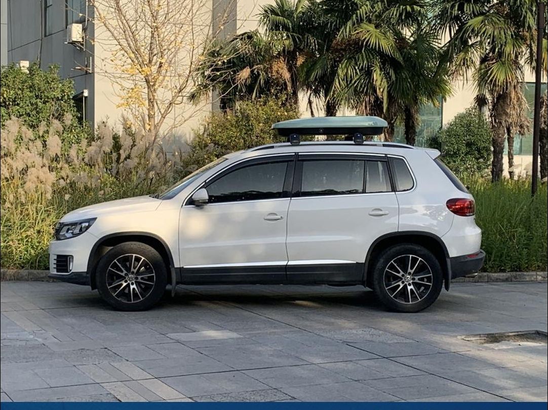 大众途观安装沙丁鱼马卡龙款车顶行李箱