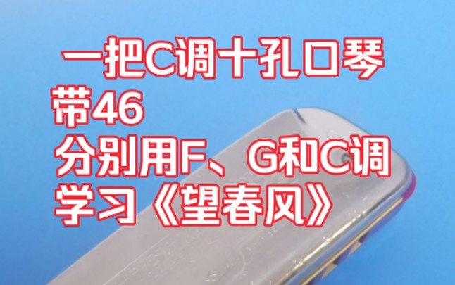 一把带46的C调十孔和弦口琴,分别用下属调F调、属调G调和主调C调来COVER《望春风》,水平有限,演示功能,谢谢关注!哔哩哔哩bilibili