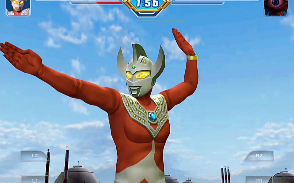 奥特曼格斗进化3:战斗模式 泰罗奥特曼对战加恩q