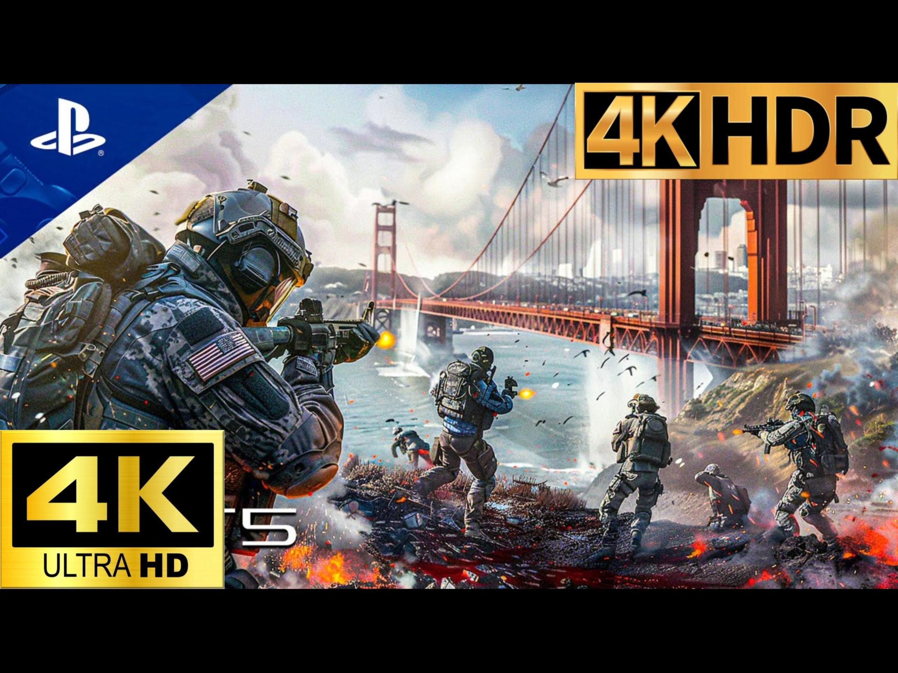 (ps5)《使命召唤:高级战争》旧金山之战|-漫影小小社-漫影小小社-哔哩