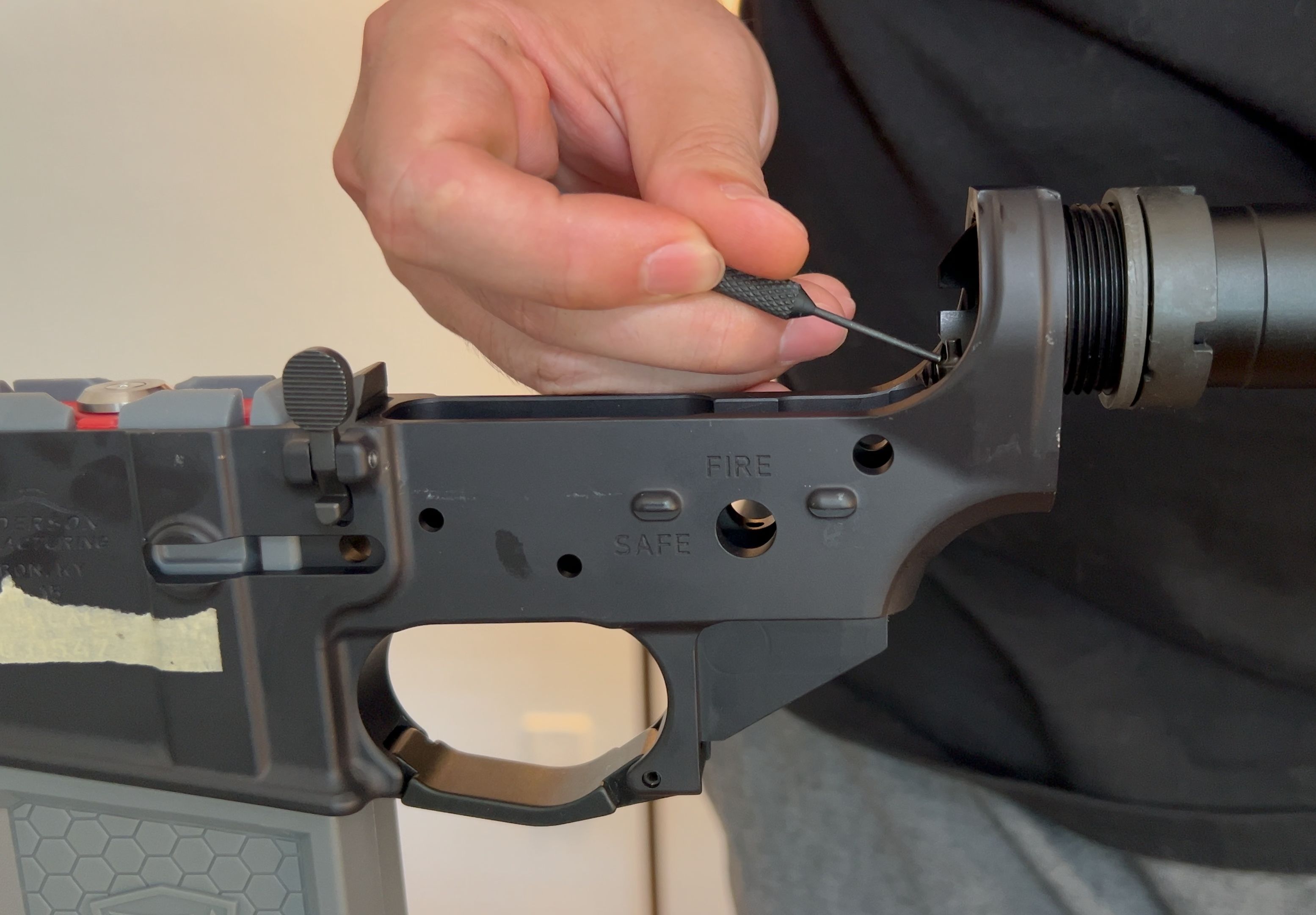 ar15下机匣组装教程