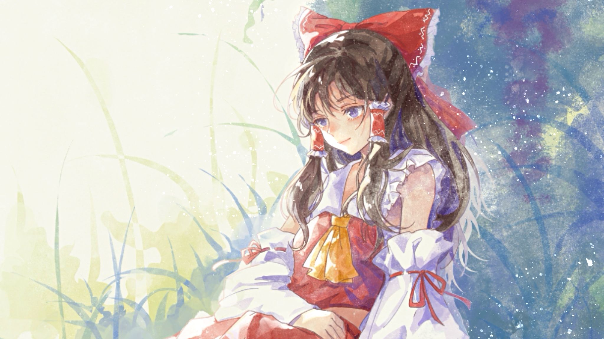 绘画 | 小憩 | 博丽灵梦