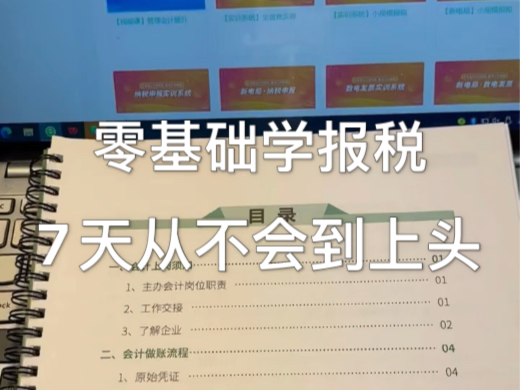 零基础学报税,7天从不会到上头哔哩哔哩bilibili