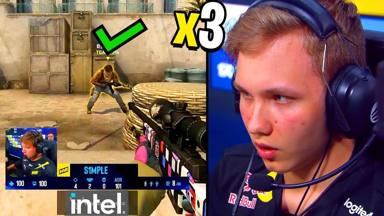 s1mple & zywoo make jump killing with awp look
