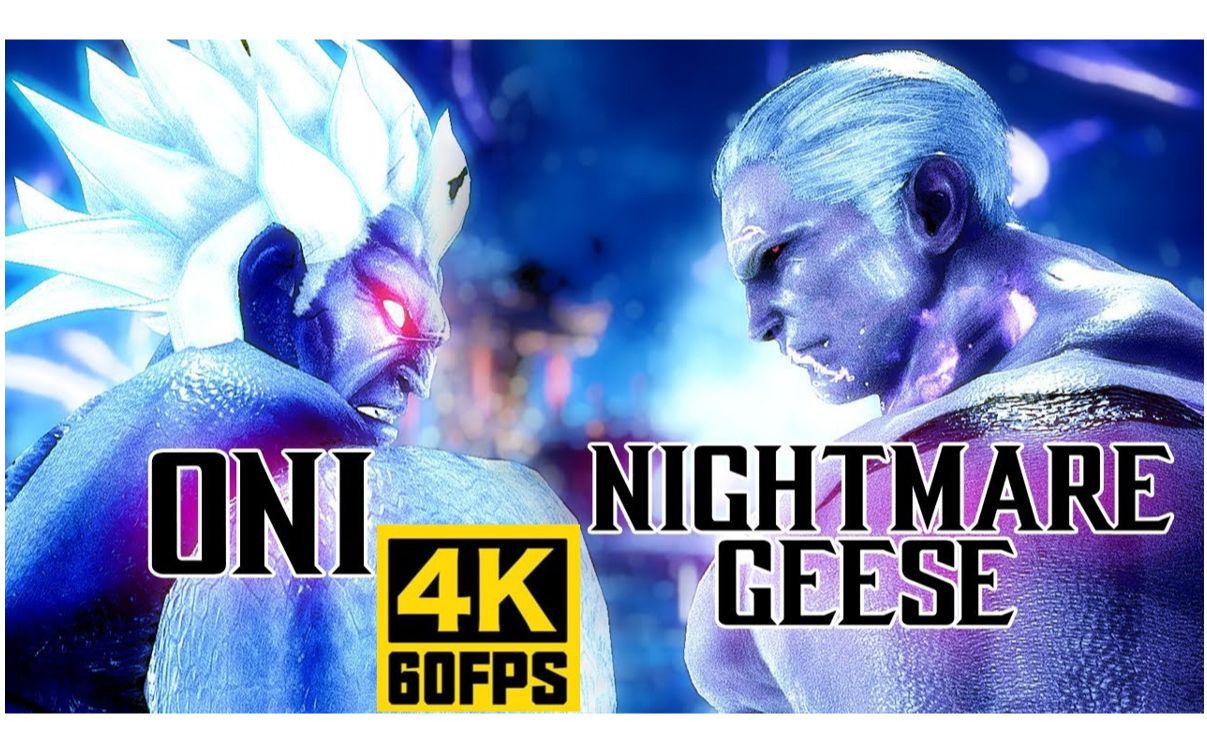 【4k 60fps】铁拳7 豪鬼/吉斯 新服装模组演示