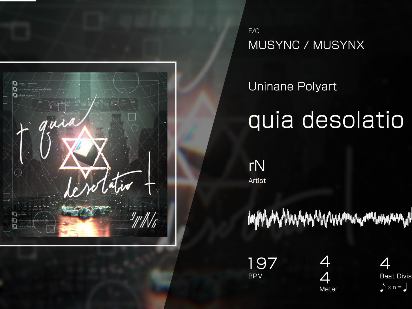 【MUSYNC / MUSYNX】quia desolatio / rN哔哩哔哩bilibili