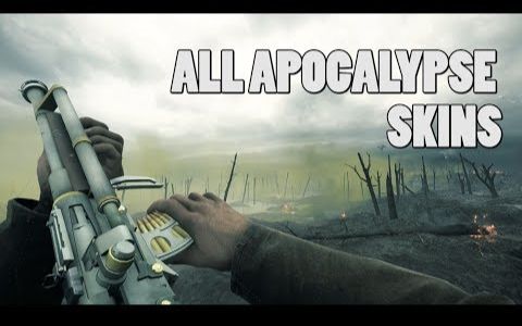 dannyonpc带你看战地1启示录所有全新武器皮肤