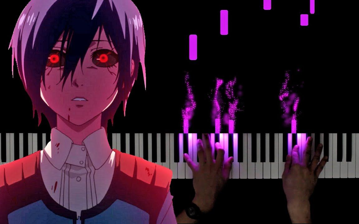 [图]【特效钢琴】高虐催泪向！东京喰种《Glassy Sky》—PianoDeuss得苏