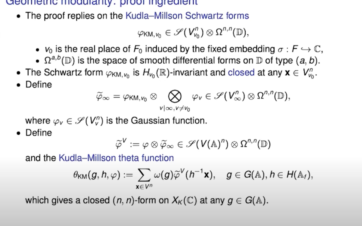 [图]【IHES2022】 Chao Li Geometric and Arithmetic Theta Correspondences