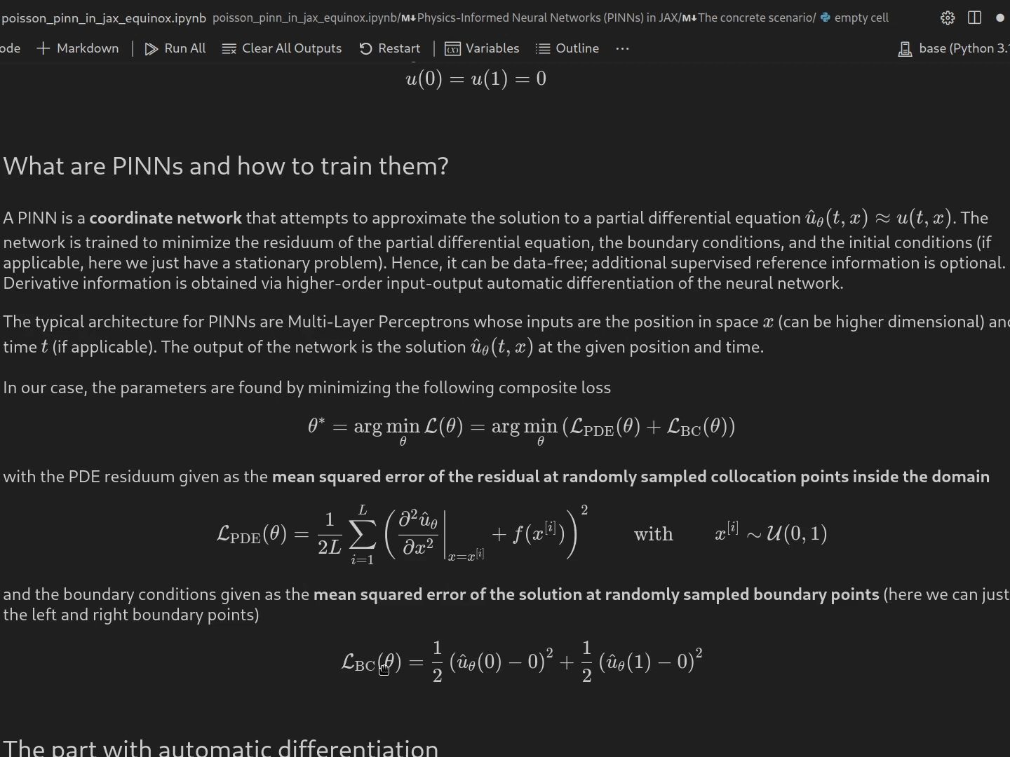 [图]Physics-Informed Neural Networks in JAX (with Equinox & Optax)