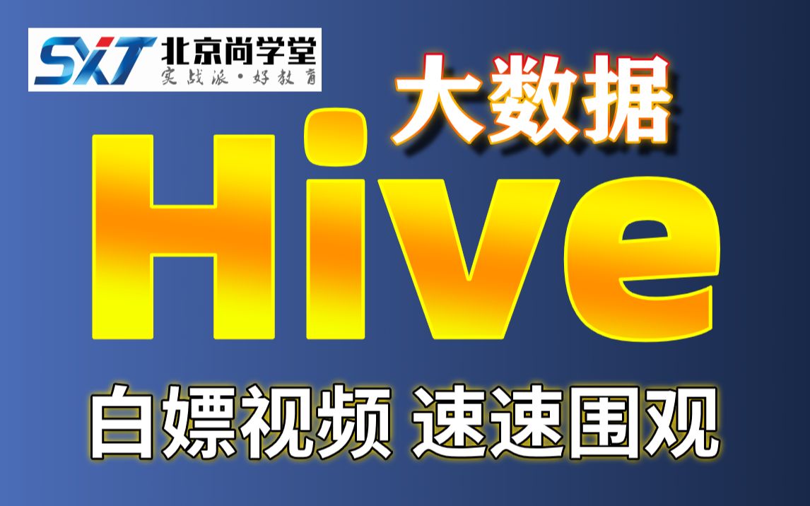 大数据Hive框架数据仓库视频教程大数据HIVE入门到实战 Hive视频教程hive架构、hive函数、hive视图、大数据、大数据应用、大数据实战教程哔哩哔哩...