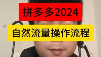 拼多多2024自然流量操作流程