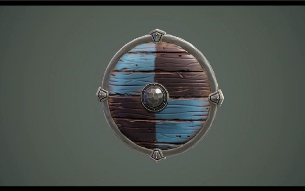 这个盾牌游戏模型可以让3d建模新手从入门到放弃