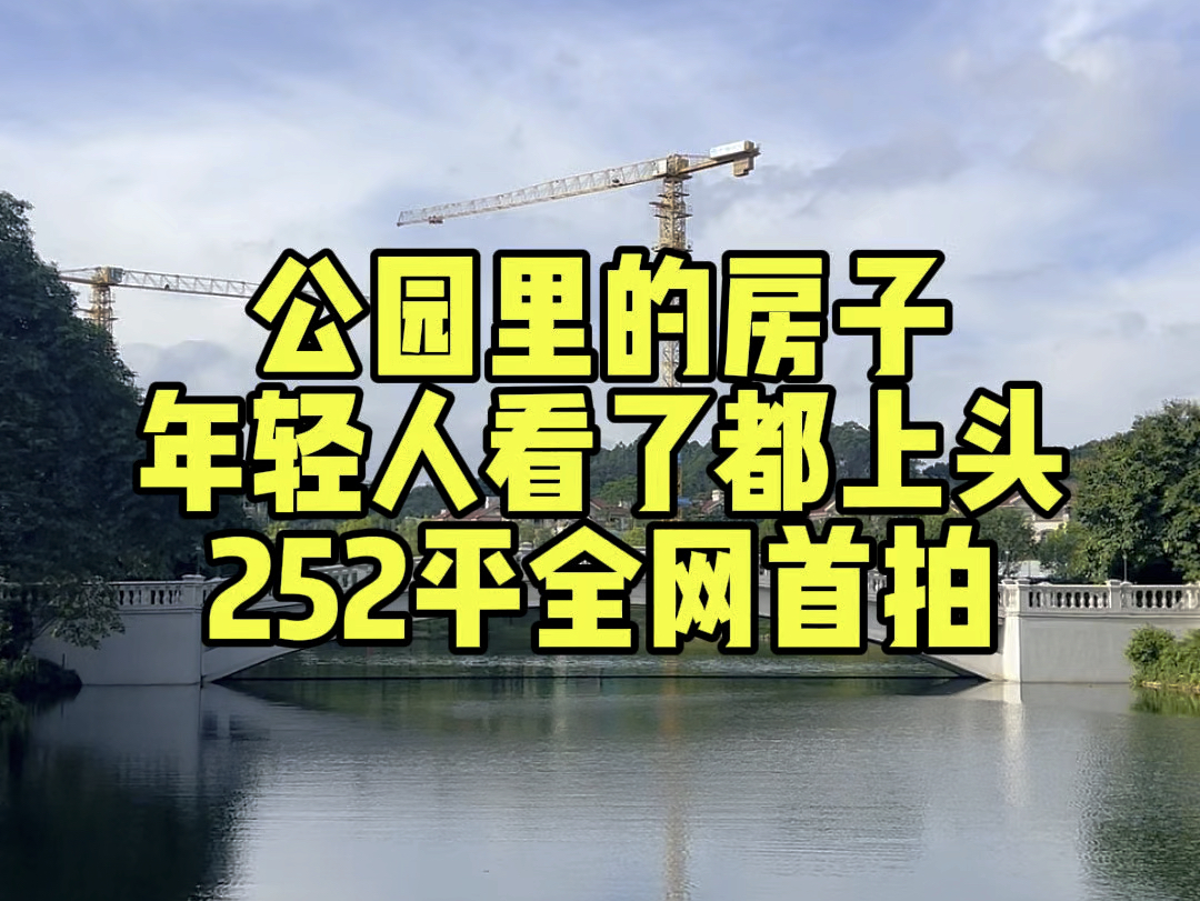 公园里建房子,年轻人看了也都会上头,252平湖景大平层!哔哩哔哩bilibili