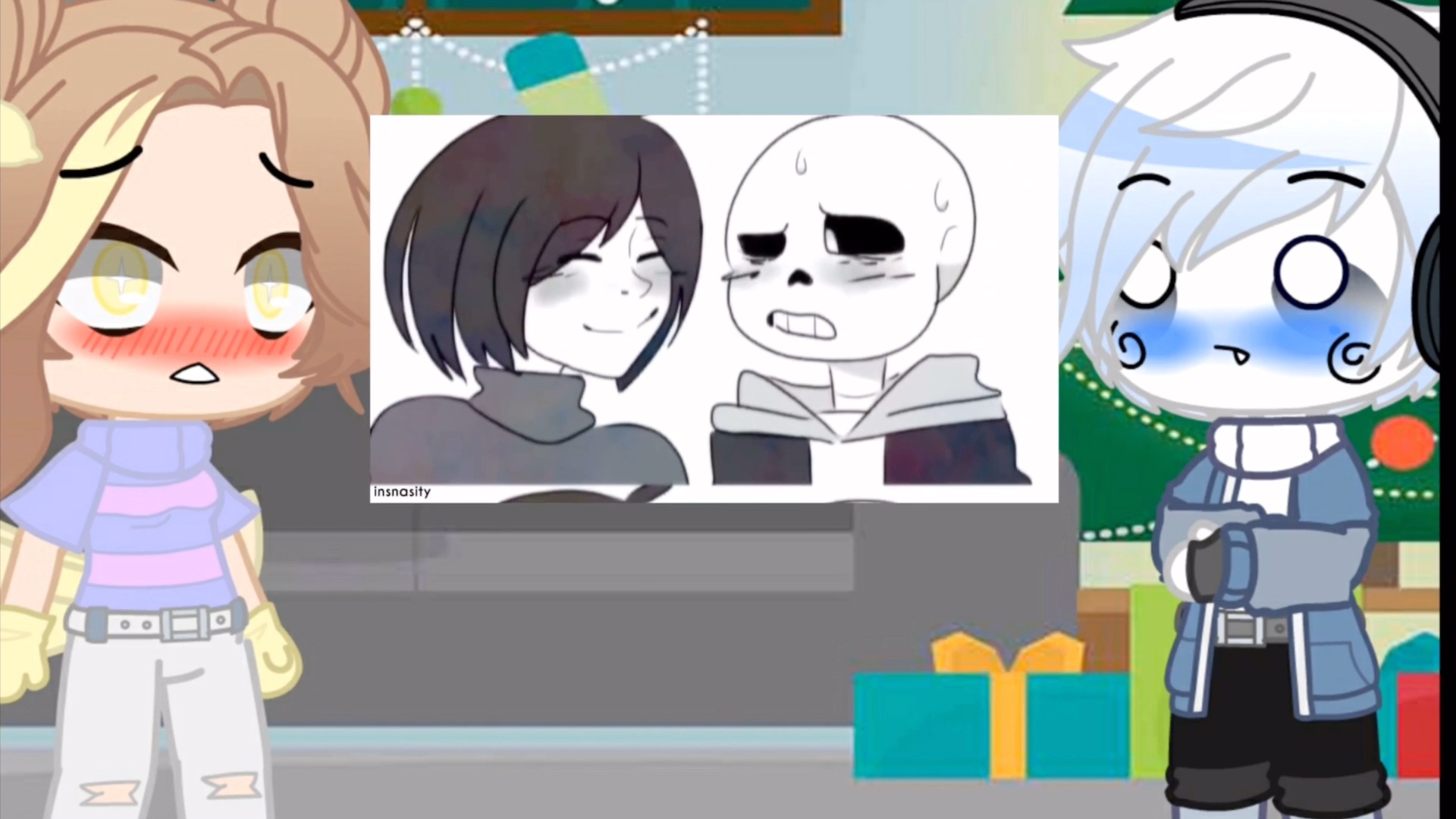 sans and frisk reacts to frans memes78